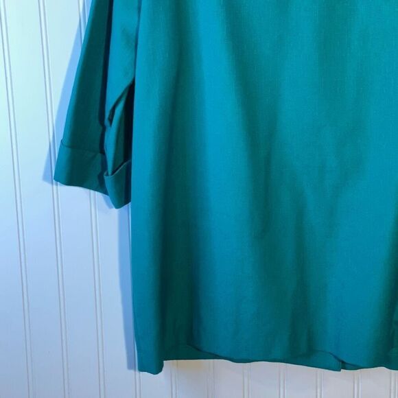 Vintage Alice Stuart One Button Blazer Jacket Women's size X-Large Green Office - Picture 11 of 12